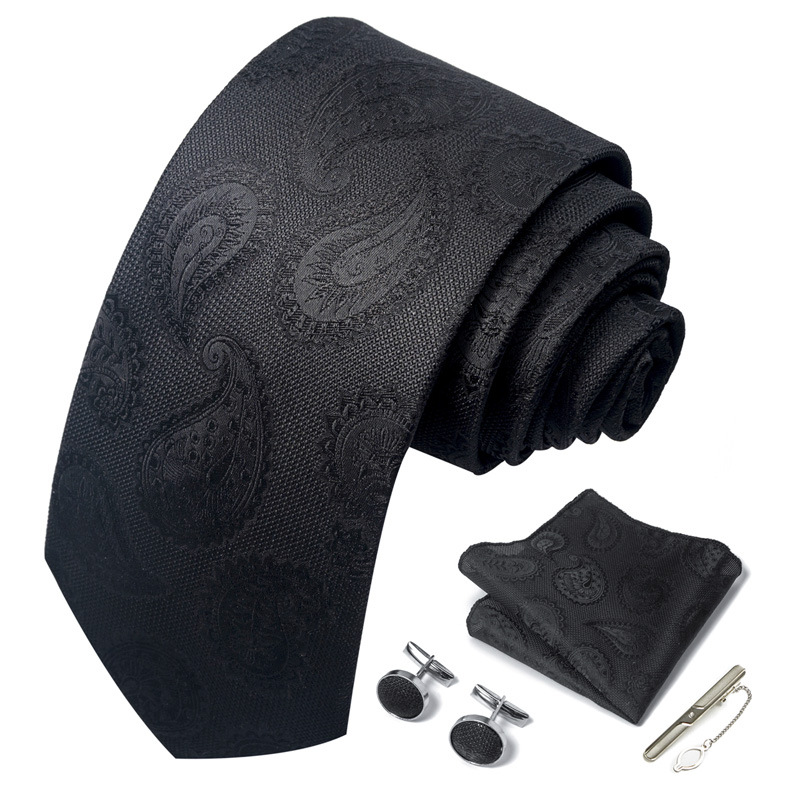 Coffret cadeau de couleur nette pour hommes, 1200 aiguilles, ensemble de robe d'affaires de groupe, cravate de mariage, usine_voghion.com