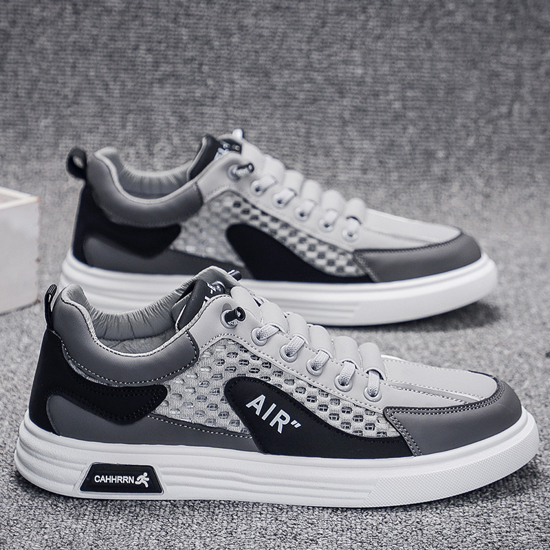 2025 verano transpirable malla todo-fósforo zapatos para hombres nueva tendencia estudiantes zapatos para hombres moda zapatos deportivos ligeros