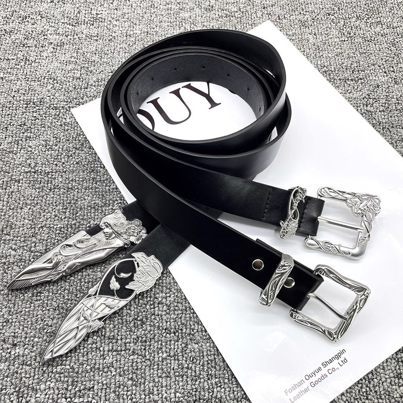 Y2K Three-dimensional Vine Belt Women's Simple Belt Carved Decorative Belt Vintage Men's High-end All-match Accessories