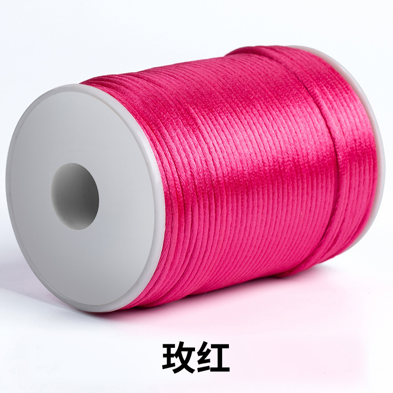 4番線中国結び紐3 5 6 7番赤いロープブレスレット編みロープdiyゴールドハンドロープ赤い糸編みロープ|undefined
