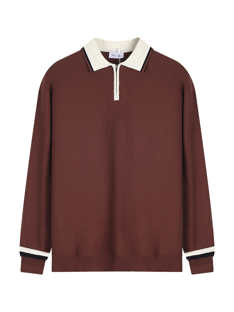 1688 comercio exterior transfronterizo ropa de hombre polo camiseta de punto de alto nivel con solapa polo camiseta de negocios casual camiseta al por mayor