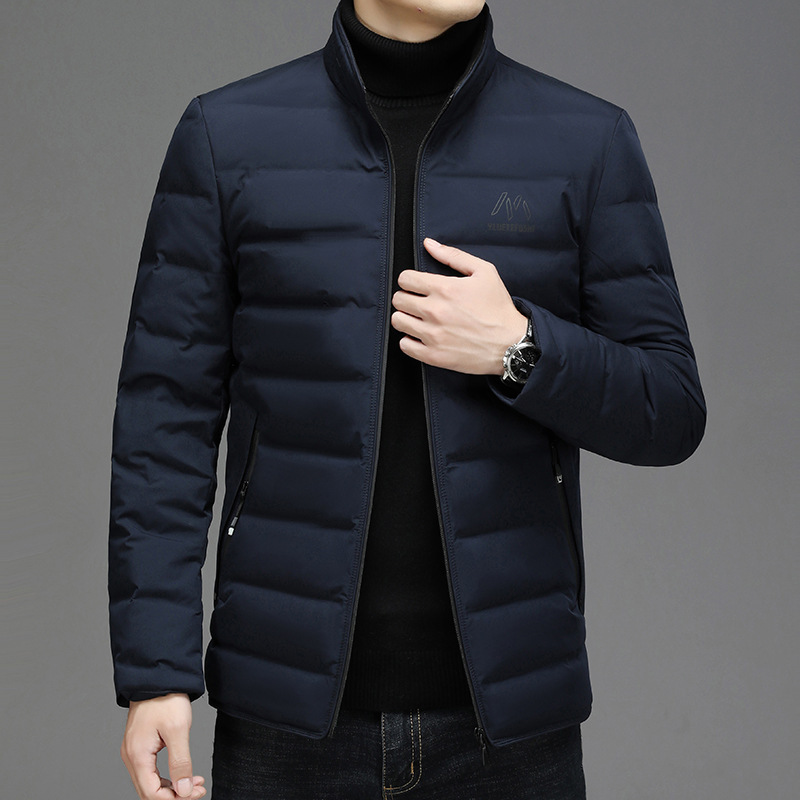 Men's Thickeneded Stand-Up Collar down Jacket 2025 Winter New Men's Middle-Aged Business Casual Dad's Warm Jacket Men's Thickeneded Stand-Up Collar down Jacket 2025 Winter New Men's Middle-Aged Business Casual Dad's Warm Jacket
