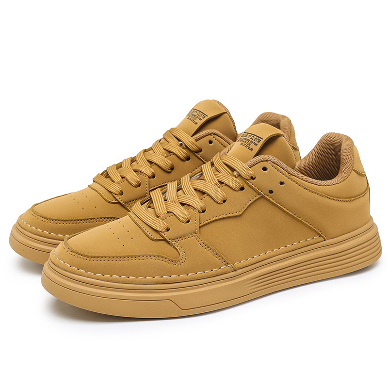 Modische Herren-Neuheit, lässig und vielseitig, koreanische Version, trendige Sport-Board-Schuhe, dicke Sohlen, niedrig geschnittene Laufschuhe_voghion.com
