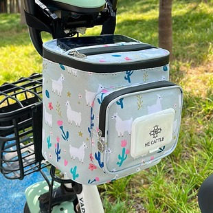 Suitable for Electric Vehicle Hanging Bag Yadi Battery Bicycle Universal Storage Pocket Scooter Front Hanging Bag Mobile Phone Waterproof Storage