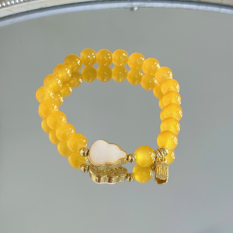Hermano suave pulsera rosa de fresas mujeres nuevas lujosas nichos cuentas de calabaza joyas de mano