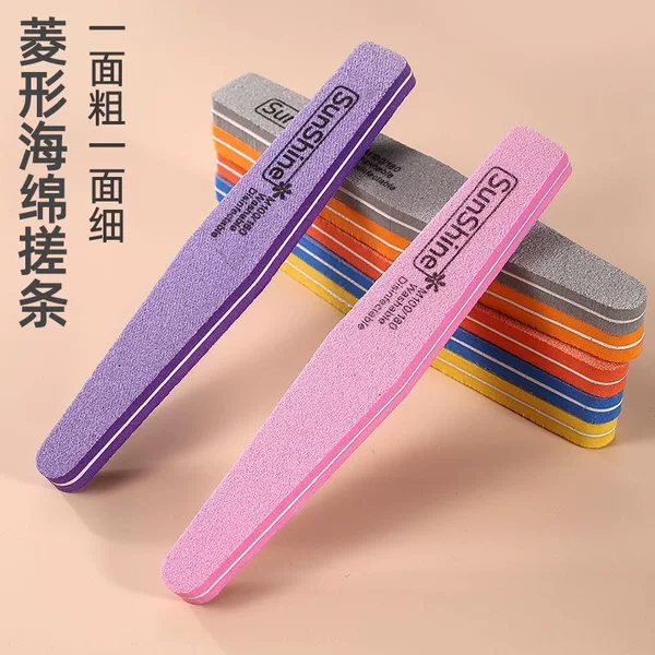 Cross-border nail file nail rubbing strip does not drop sand sponge strip nail trimming strip polishing strip nail surface polishing sandpaper file