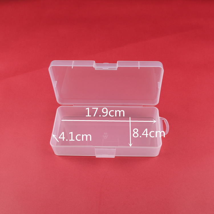 Rectangular transparente plástico PP embalaje caja pequeña hardware piezas de la batería caja de la reparación del teléfono móvil caja de plástico de almacenamiento