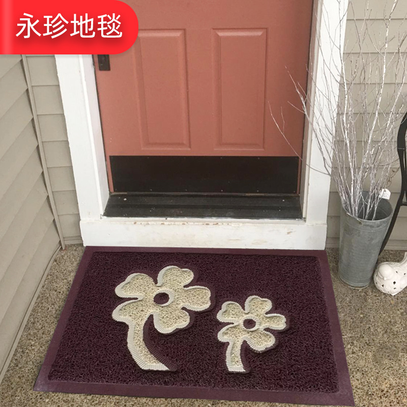 Custom PVC Coil Outdoor Welcome Mat 定制logo地垫地毯丝圈脚垫