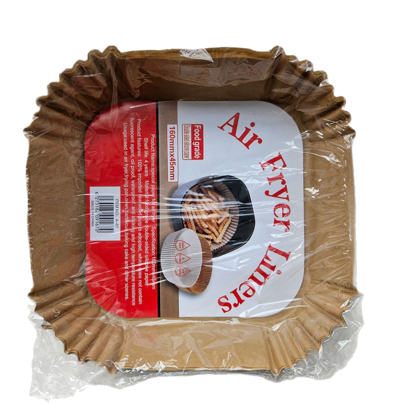 Papel para Freidora de Aire de Papel Siliconado para Cocina y Repostería