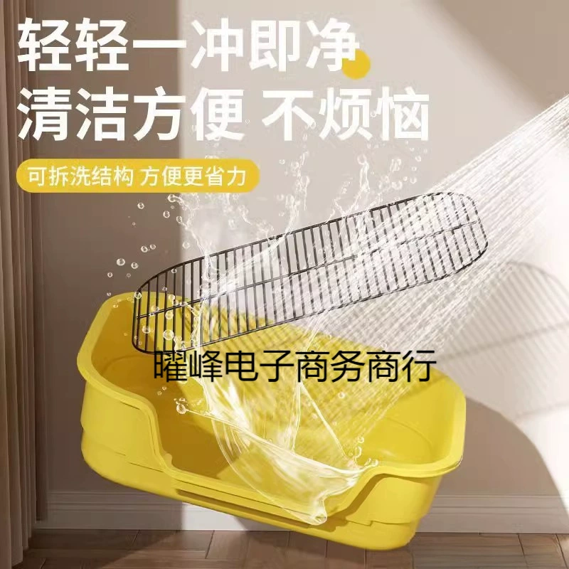 Туалет для собак из нержавеющей стали, большой, средний, с фиксированным местом для дефекации, предотвращающий разбрасывание, с принадлежностями для чистки.