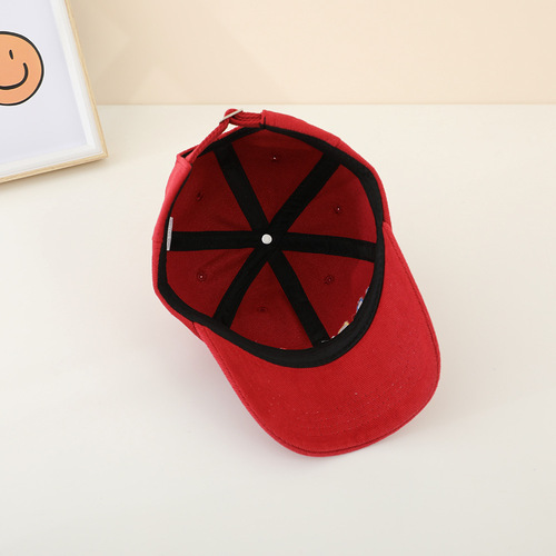 Cartoon car children's hats for boys and girls, new fuzzy fabric baseball cap, spring and autumn sunshade hat, cross-border duckbill hat, trendy