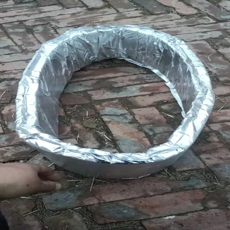 方形铝箔空调通风软管 保温加厚带钢丝软接 铝箔软接管