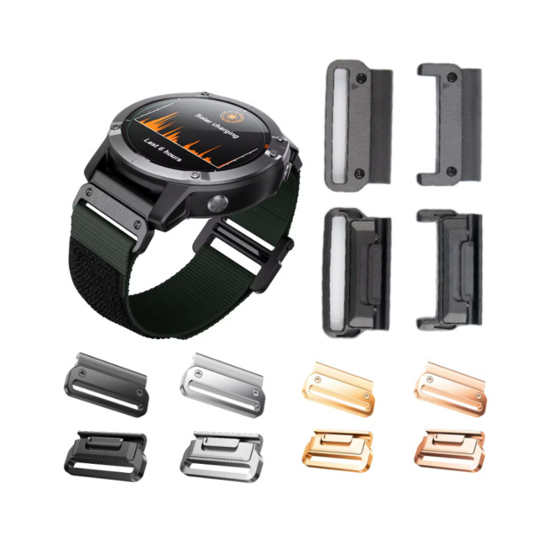 Suitable for Jiaming fenix6XPRO/5X Thai iron strap connector quick release head grain technology intelligent advanced sense