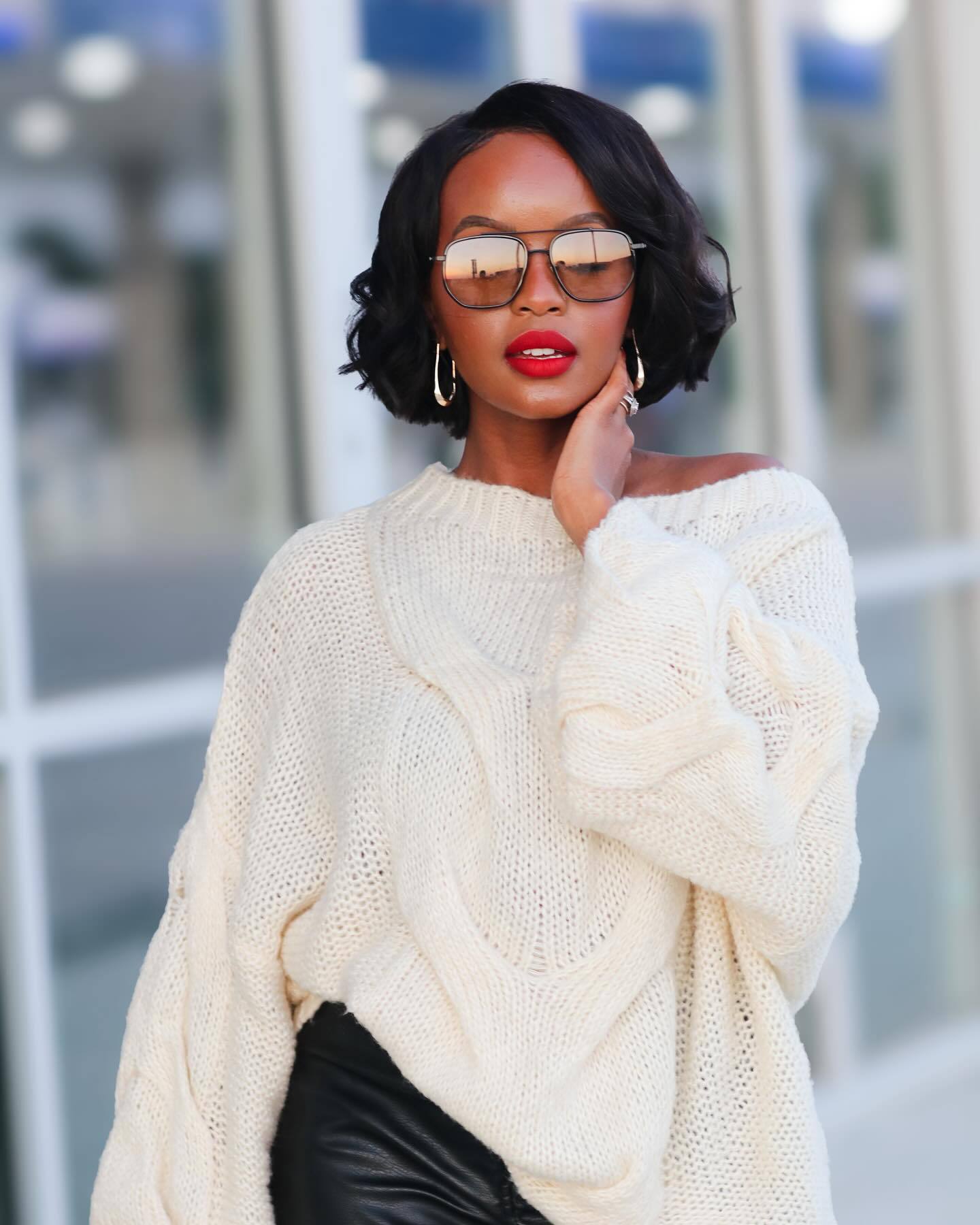 Pull oversize en maille torsadée pour femme - Pull d'hiver confortable avec points texturés 3D, coupe ample, style bohème chic, idéal pour l'automne et l'hiver_voghion.com