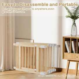幼儿游戏围栏室内宝宝学步爬行护栏实木宝宝安全栅栏木制护栏