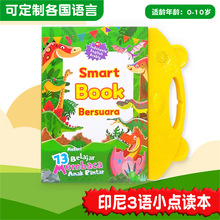 外贸款印尼语儿童早教电子书手指点读发声智能音乐书幼儿启蒙玩具
