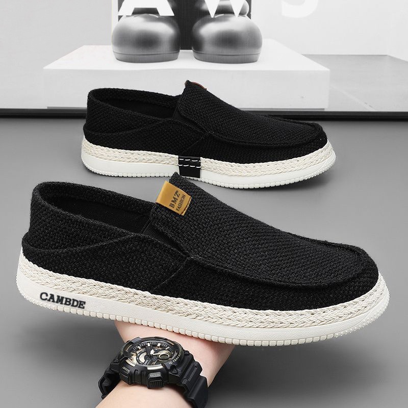 Zapatos de lona casuales bajos de verano, cómodos viejos zapatos de tela de Beijing para hombres transfronterizos con suela suave transpirable de un pie zapatos para hombres image 9