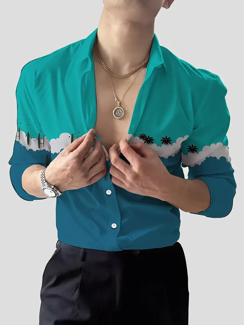 2025 nuevo estilo Amazon comercio exterior casual transfronterizo tendencia de moda salvaje camisa de manga larga de alta calidad MB12