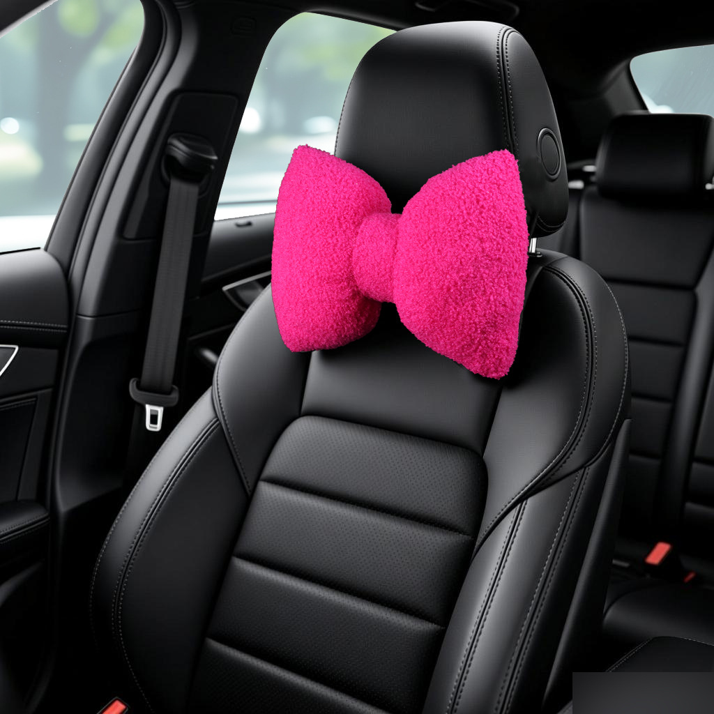 Cochecabezas de automóviles almohada de abrazamiento de cordero calentamiento de cochecabezas de automóviles de invierno protección de cuello accesorios interiores de automóviles simples