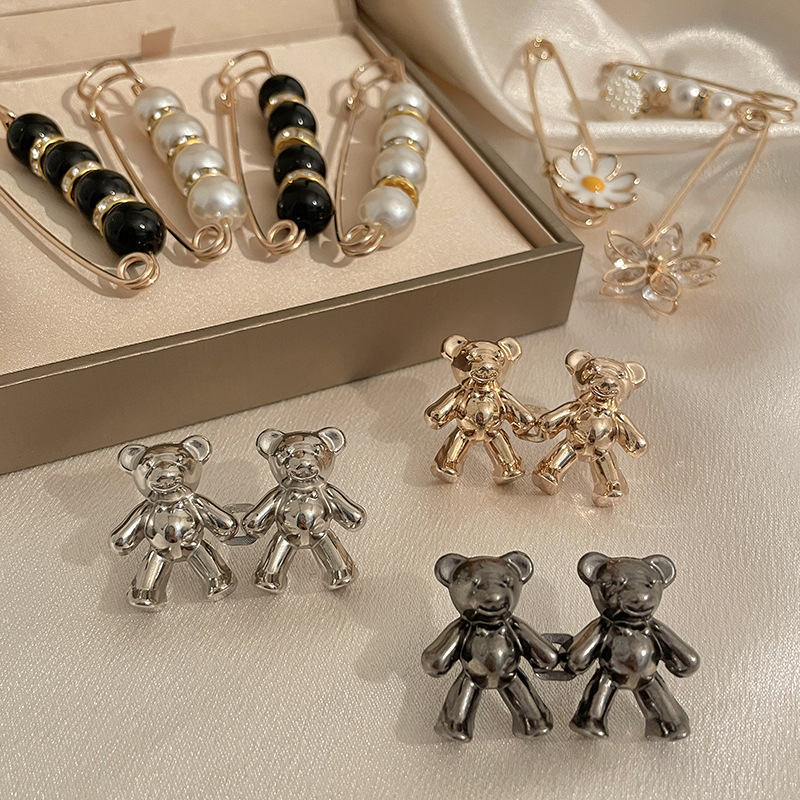 Apretar la cintura artefacto pantalones anti-exposición pin fijo tamaño de la cintura grande hebilla ajustable Ropa Accesorios botón