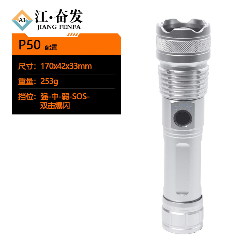 Linterna láser de luz fuerte explosión de larga duración de carga táctica multifuncional mini antorcha láser blanca al aire libre