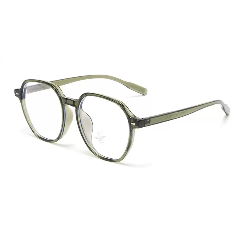 8073厂家现货TR90近视眼镜框文艺男女网红ins多边形防蓝光平光镜