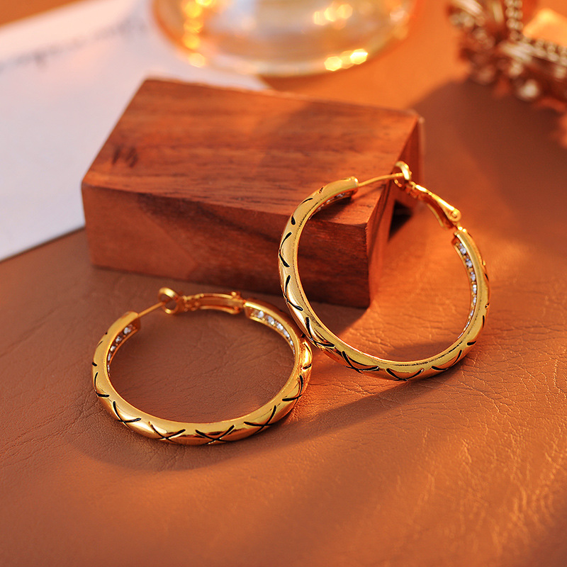 Retro earrings, Chanel style