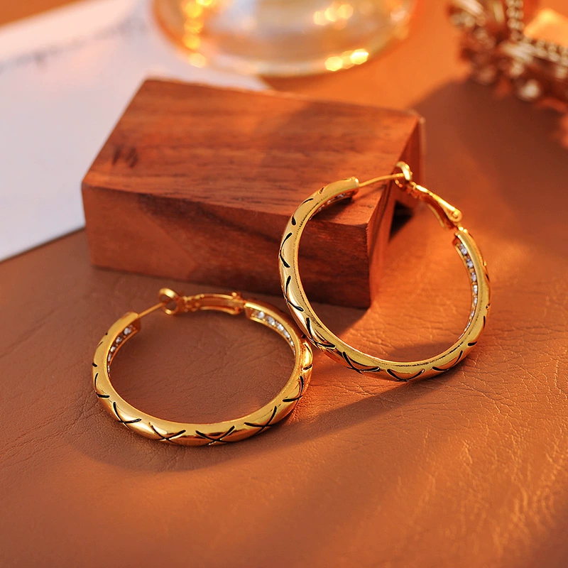Retro earrings, Chanel style