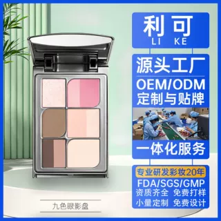 眼影盘定制大牌化妆师专用源头工厂oem加工贴牌多功能珠哑光odm