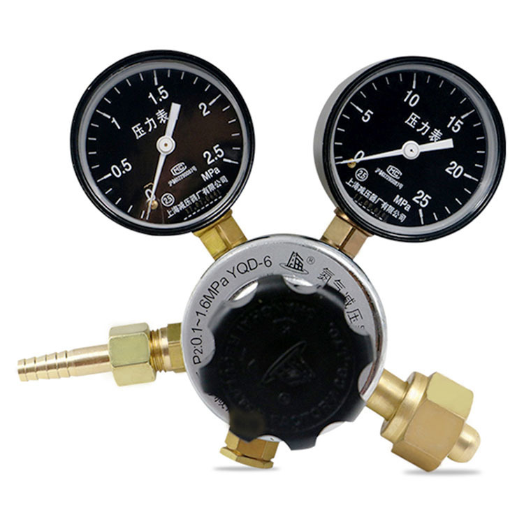 上海减压器厂  YQD-6 氮气减压器 调压器 稳压器 氮气压力表