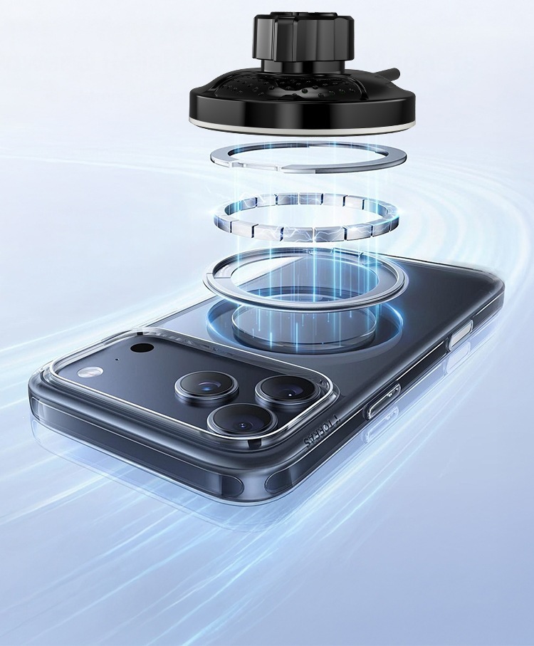 15W fast charging MagSafe magnetic car wireless charger stand, universal phone holder for air vents, in stock