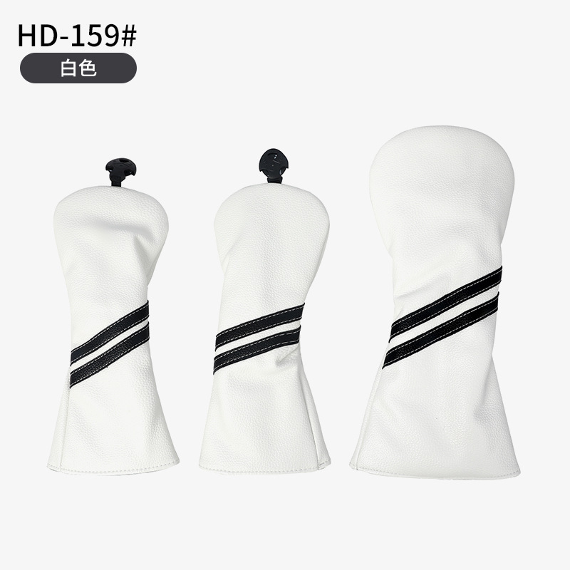 Nuevo Golf Club cubierta de rayas verticales Golf poste de madera cubierta pu cubierta de tapa de golf impermeable al por mayor