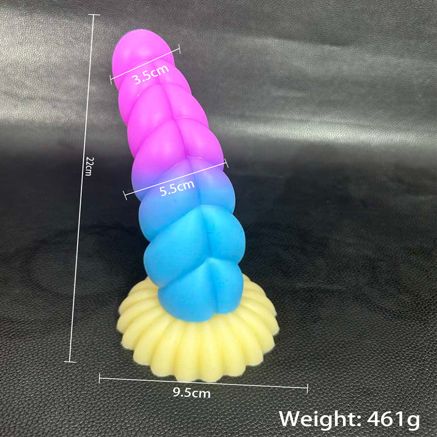 Silicone Anal Plug with Fox Tail Design, Colorful Special-Shaped Adult Toy — detail image 22