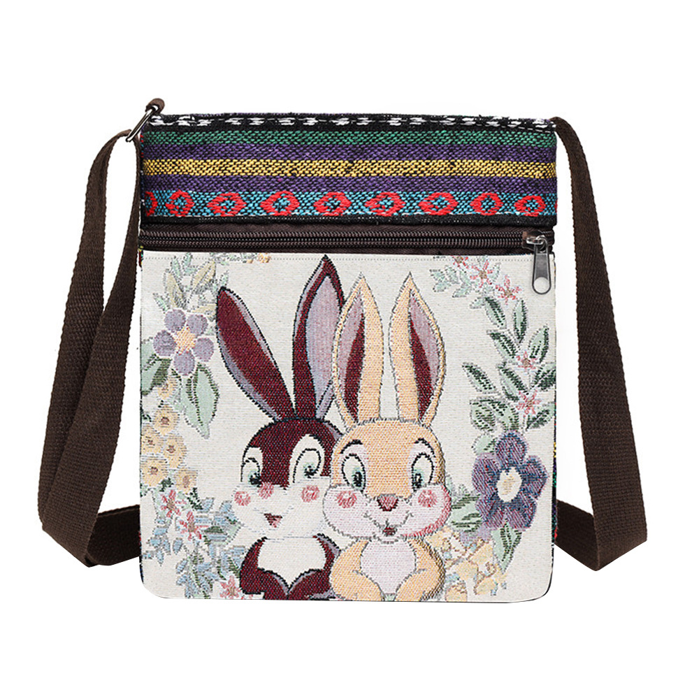 2026新中式刺绣包斜跨包外出民族风手机包双面刺绣帆布复古包