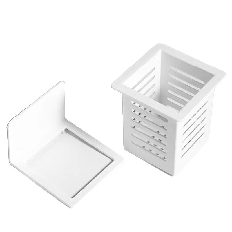 Soporte para palillos, sin taladro, con drenaje de agua, tubo multifuncional para palillos, tubo adhesivo para montar en la pared, almacenamiento colgante para el hogar, utensilio de cocina.