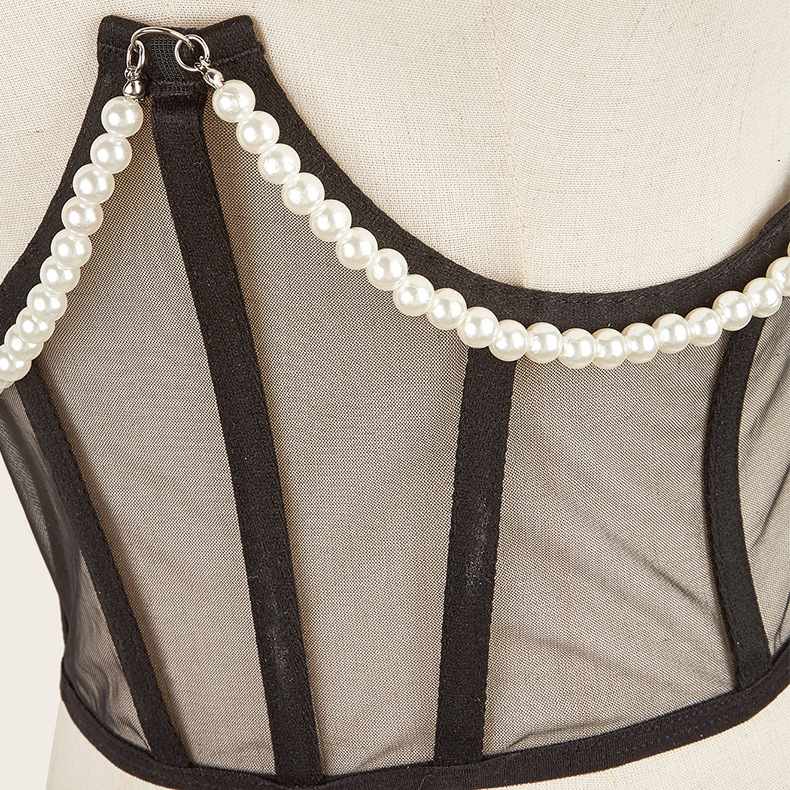 Casual And Sweet  Waistband With Pearl Hanging Chain display picture 2