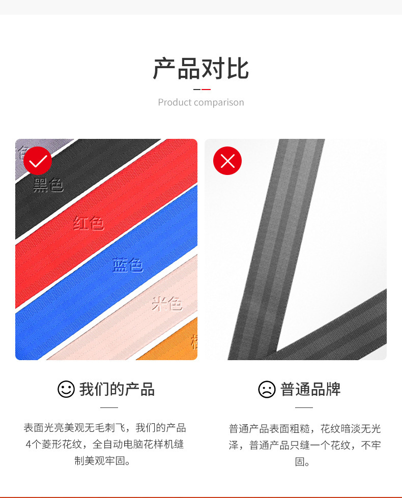 Car seat three-point safety belt, automatic retractable safety belt, safety belt manufacturer wholesale, Sino