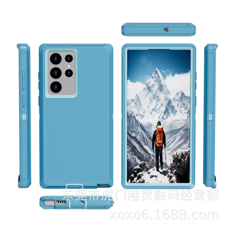 Samsung S22Ultra ロボットに適した 3 つの耐性のある携帯電話ケース、落下防止アーマーケース、SAMSUNG S22U 保護カバー|undefined