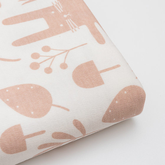 40s Cotton Double-sided Cloth Class A Knitted Printed Cotton Wool Fabric Baby Sleeping Bag Crawling Fabric in stock