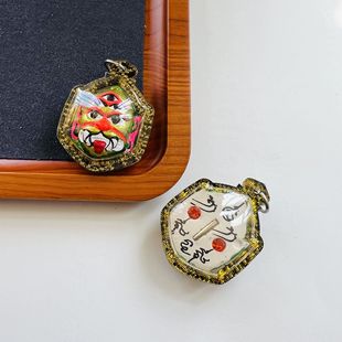 Thai Buddhist Amulet Pendant, Lu Shi Five Eyes Four Ears, Tiktok and Kuaishou Same Style, Original Temple Back, One Piece Drop Shipping