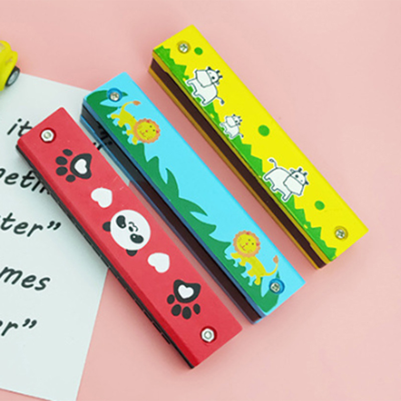 Cartoon wooden harmonica
