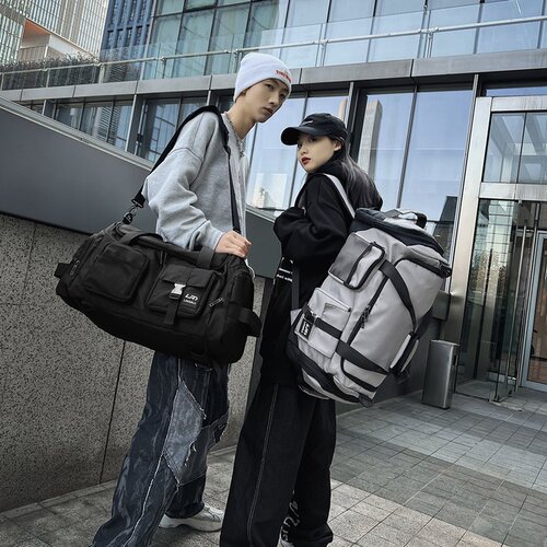 Large capacity travel bag men's luggage bag business trip handbag storage bag dry and wet separation sports fitness bag backpack