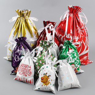Cross-Border Christmas Gift Bag 2025 New Amazon Popular Christmas Gift Bag Set Drawstring Bag Candy Bag