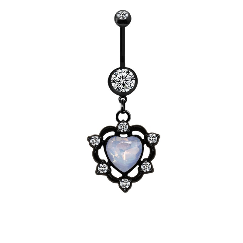 Personalizowany kolczyk do pępka z księżycem i sercem_voghion.com