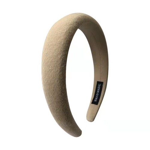 Camel-colored braided hair clip headband for women, versatile hair accessory, high forehead headband,  new style, temperament hair tie hair accessory