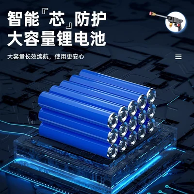 Portable car washer: pressurized lithium battery electric water gun
