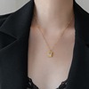 Design golden necklace, chain for key bag , pendant, light luxury style, trend of season, french style, does not fade