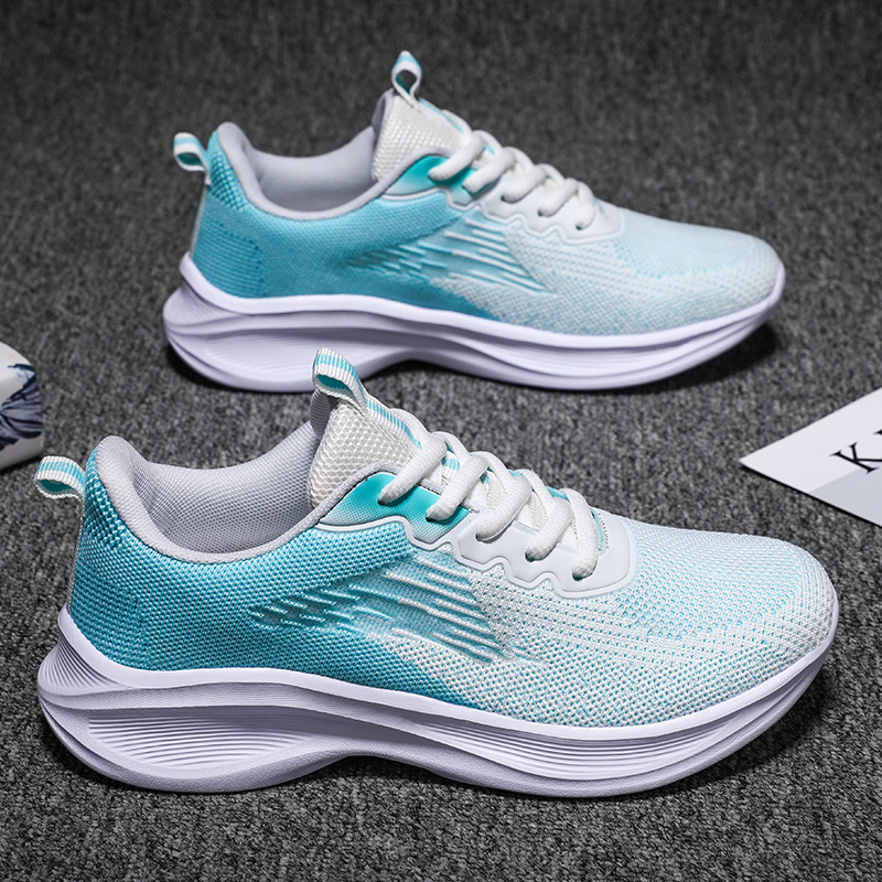 Zapatos de mujer transfronterizos de Jinjiang 2025 nuevos zapatos deportivos para mujer cómodos y ligeros zapatos para correr zapatos casuales transpirables de todo fósforo