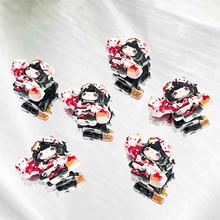 DIY合金材质气球kt串珠材料通孔卡通盲盒配饰diy手机链钥匙扣