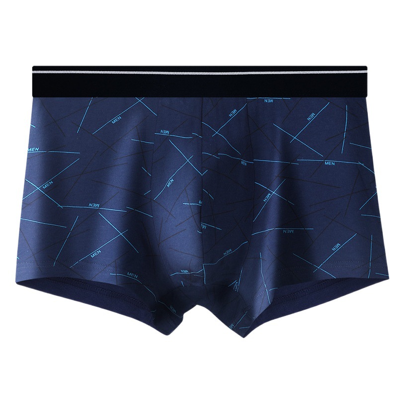 Ropa interior de algodón para hombres boxeadores sueltos pantalones transpirables de los hombres más tamaño Boxer shorts algodón impreso moda